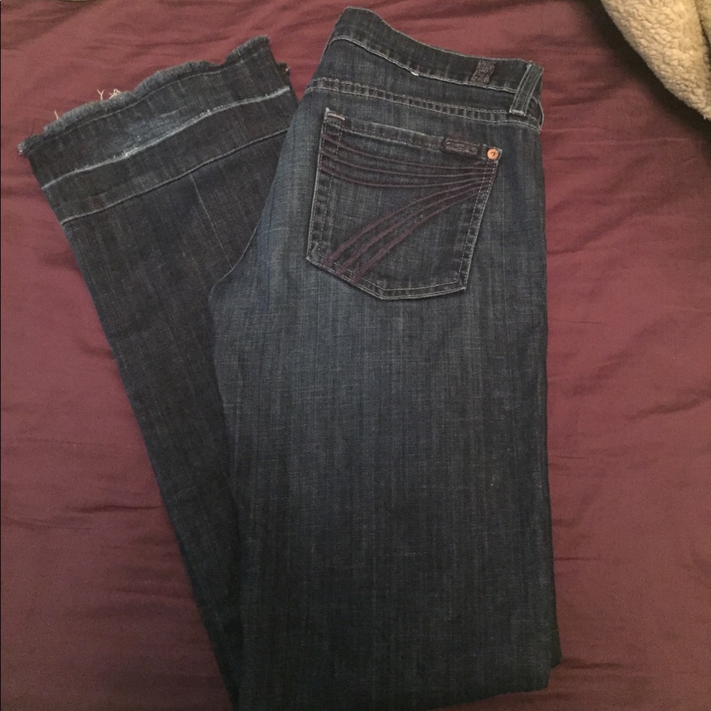 7fam dojo wide legged jeans